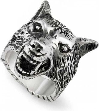 Gucci Anger Forest Sterling Sterling Band Ring Size 10.25 YBC476900001023