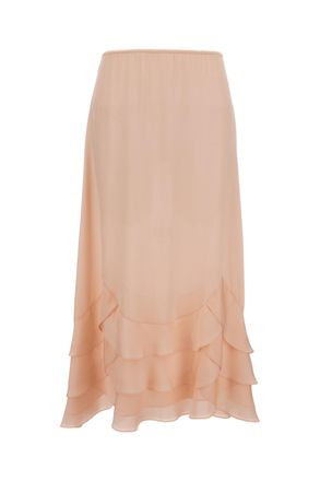 Simone Rocha Tiered Scalloped Hem Skirt