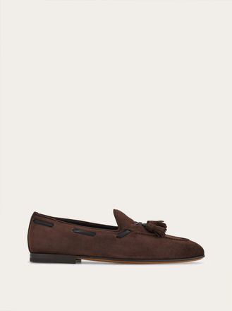 Ferragamo Men Tassel loafer Brown Size 10.5