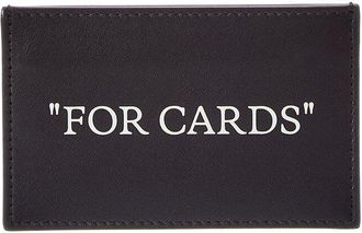 Off-white Quote Bookish Card Case
