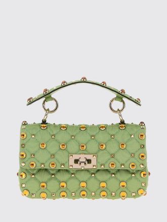 Valentino Garavani Mini borsa Rockstud in twill trapuntato con borchie
