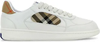 Burberry White Leather Sneakers