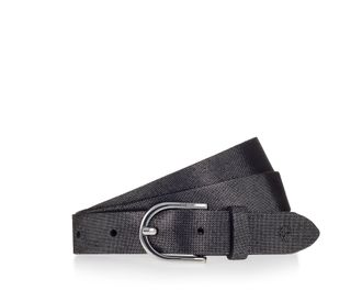 Tamaris Lederg&uuml;rtel TAMARIS, Damen, Gr. 11,5, schwarz, silber, Rindsleder, G&uuml;rtel Lederg&uuml;rtel, Metallic-Schimmer