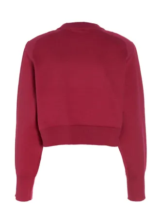 Rotate Rhinestone-Embellished Sweatshirt - burgundy