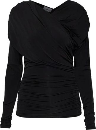 Ganni Donna, Camicette, Nero, S, new