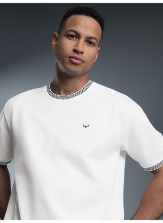 Trigema T-Shirt TRIGEMA TRIGEMA T-Shirt in Piqu&eacute;-Qualit&auml;t, Herren, Gr. XXL, weiss (wei&szlig;), 100% Baumwolle, Basic, Shirts T-Shirt