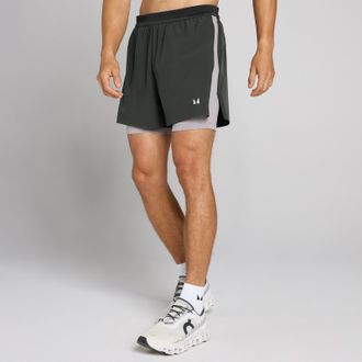 MyProtein Short 2 en 1 Velocity Ultra de 5 para hombre de MP - Negro lavado - XS