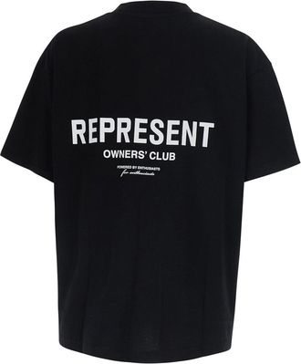 Represent Mens T-Shirt Crew Neck Black Cotton T-Shirts And Polos