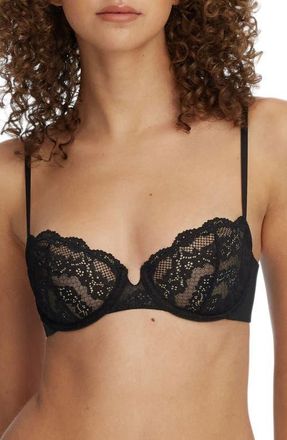 Skarlett Blue Impress Balconette Underwire Bra in Black at Nordstrom, Size 32Ddd