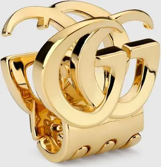 Gucci Hair Clip With Double G, Gold-toned metal, Gold-toned metal