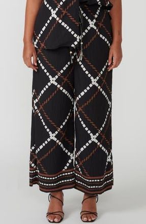 Estelle Marine Print Drawstring Pants at Nordstrom Rack, Size 16W