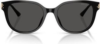 Jimmy Choo London 55mm Gradient Phantos Sunglasses in Black /Dark Grey at Nordstrom