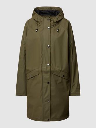 Ichi Parka mit Eingrifftaschen in Oliv, Gr&ouml;&szlig;e M