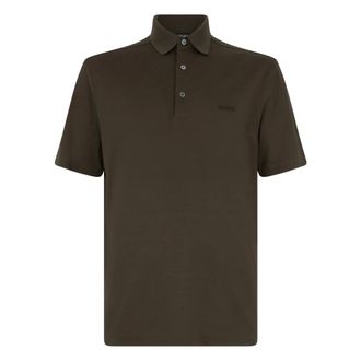 Ermenegildo Zegna Tops, Heren, Bruin, 3Xl, Katoen, Short-Sleeve Cotton Polo