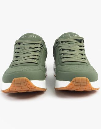 Skechers Mens Skechers 52458/OLV UNO - STAND ON AIR Mens Trainers Olive - Green - Size: 10.5