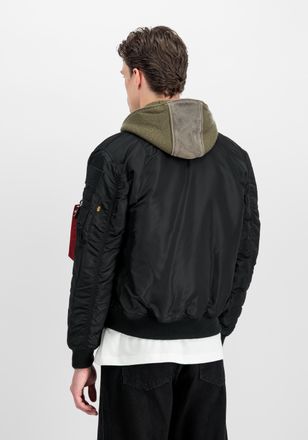 Alpha Industries Bomberjacke ALPHA INDUSTRIES MA-1 VF Vintage Fit NASA, Herren, Gr. XXL, schwarz (all schwarz), Obermaterial: 100% Nylon; Futter: 100% Nylon; F&uuml;llung: 