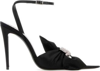 Saint Laurent Black Pointed Toe Heels