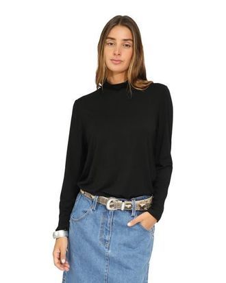 Belle & Bloom Easy Love Long Sleeve Top in Black at Nordstrom, Size X-Small L Au