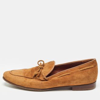 Sergio Rossi Brown Suede Loafers