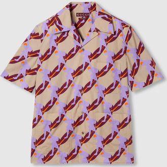 Gucci Shirt In Popline Cotton