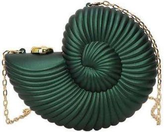 Generic NYSDM Fashion Lipstick Bag Ladies Gold Conch Dinner Acrylic Super Mini Crossbody Women Cute Fun Creative Handbag