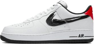 Nike Fitness, Heren, Wit, 47 EU, Leer, Air Force 1 Low Brushstroke