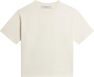 Golden Goose Cropped Short-Sleeve T-Shirt with Minimalist Design