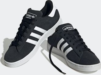 adidas Sneaker ADIDAS ORIGINALS CAMPUS 2.0, Herren, Gr. 38,5, schwarz-weiss (core schwarz, cloud wei&szlig;, cloud wei&szlig;), Leder, Synthetik, Schuhe Sneaker