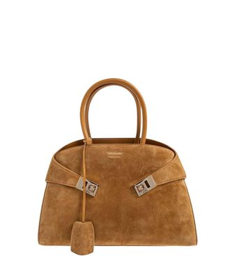 Ferragamo Beige Hug Small Satchel