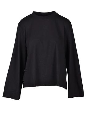 Wild Cashmere Black Crew Neck T-shirt