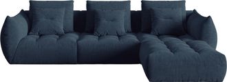 MICADONI Modulares 5-Sitzer Design Ecksofa Bloom - Strukturstoff