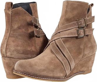 Eric Michael Womens Wayne Queen Wedge Bootie In Taupe