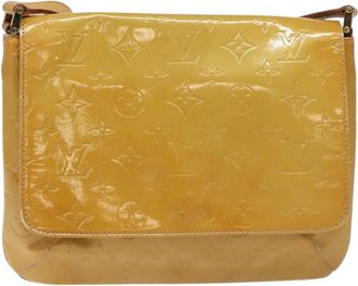 Louis Vuitton Thompson Street Handbag Monogram Vernis Beige Patent_Leather Bag (Pre-Owned)