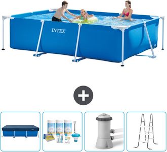 Intex Piscina Con Estructura Rectangular - 300x200x75 Cm - 7-piezas Scb6