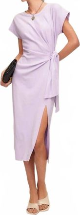 Fifteen Twenty Womens Marisa Side Knot Midi Dress In Lilac