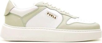 Furla Witte Low-Top Sportieve Sneakers - Dames - Sneakers - Wit - 37 EU - Schoenen