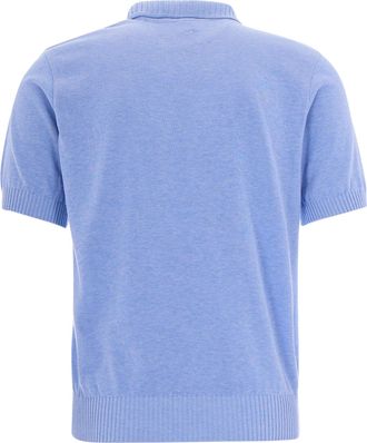 Paul & Shark Mens Polo Shirt Open Collar Blue Cotton T-shirts And Polos