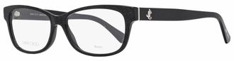 Jimmy Choo London JC278 Rectangular Acetate Eyeglasses - Black