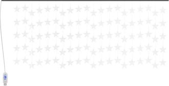 vidaXL Cortina De Luces Estrellas 500 Leds De Colores 8 Funciones Vidaxl