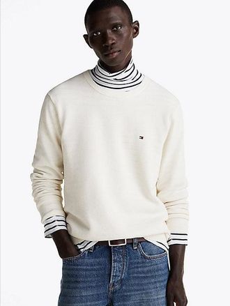 Tommy Hilfiger Trui met ronde hals en gebreide textuur