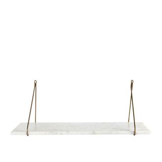 House Doctor Estante de pared de m&aacute;rmol blanco