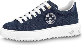 Louis Vuitton (WMNS) LOUIS VUITTON Time Out Sneakers Blue Denim Mesh 1AADME