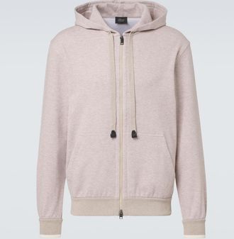 Brioni Sudadera con capucha en mezcla de algod&oacute;n