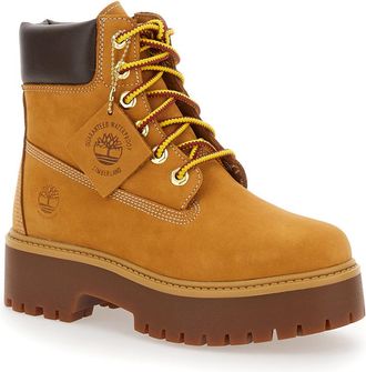 Timberland Womens Ankle Boots Nubuck Beige Leather