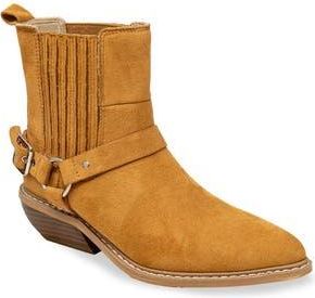 Chase + Chloe by Intouch Footwear Yareli Western Buckle Chelsea Boot in Tan at Nordstrom Rack, Size 7.5