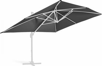 Oviala Sombrilla voladiza de 4 x 3 m, color antracita