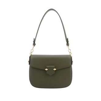 Pourchet Tassen, Dames, Groen, ONE Size, Leer, Grand Trotteur