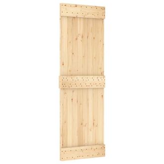 Berkfield Home Door NARVIK 70x210 cm Solid Wood Pine in Light Tan