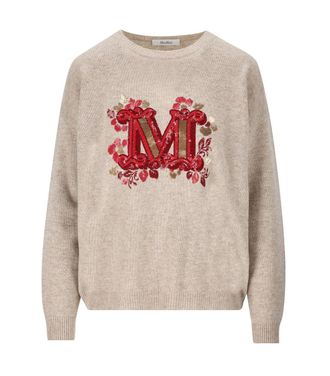 Max Mara Logo Embellished Crewneck Jumper