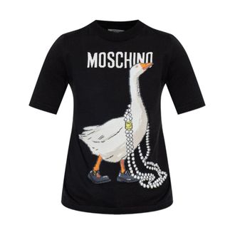 Moschino Dames, Truien, Veelkleurig, Maat: S Katoen